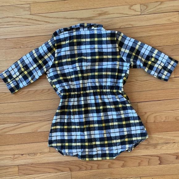 Lira yellow plaid tunic/top NWOT - Picture 6 of 7